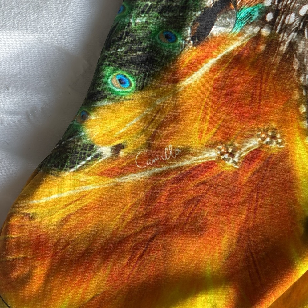 Camilla Multicolor Beaded Animal & Feather One-Piece Swimsuit - Picture 5 of 7